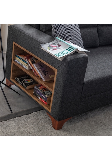 Eymense Tloft Köşe Koltuk Takımı Antrasit Sağ Köşe