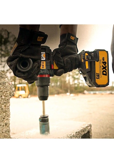 Cat DX13.1 18 V 4.0 Ah Li-ion 80 NM Çift Akülü Kömürsüz Profesyonel Şarjlı Darbeli Matkap