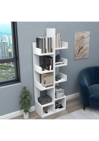 Reyo Home Enda Pamfilya 10 Bölmeli/raflı Kitaplık Beyaz