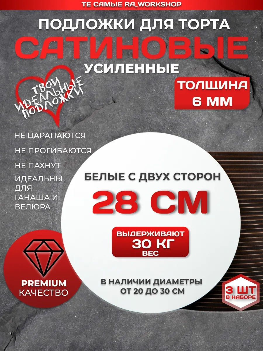 Ra Workshop Güçlendirilmiş Çift Taraflı Pasta Dilimi 28 Cm 274915419 Beyaz