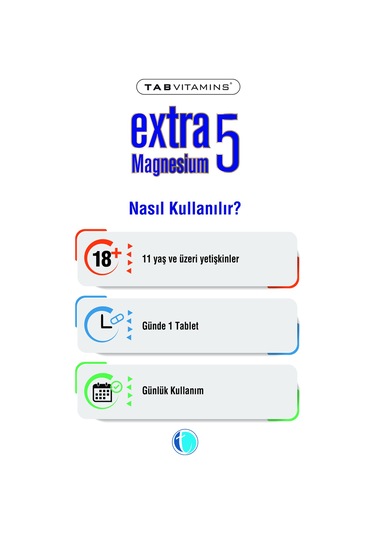 Tabvitamins Extra5 Magnesium 60 Tablet