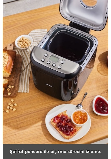 Karaca Bake Compact 19 in 1 Çok Fonksiyonlu Reçel - Yoğurt - Hamur Yoğurma ve Ekmek Yapma Makinesi