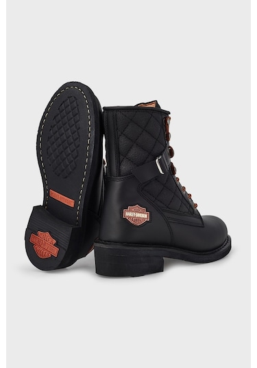 Harley Davidson Kadın Bot 025G100078 Siyah Deri Siyah