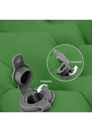 Wondernest Yastık Uyku Tulumu Tpu Su Şişme Seyahat Pedi Mat Katlanabilir Kamuflaj Kamp Gm-am24 Geçirmez Çanta Hediyeli - Jq Altın