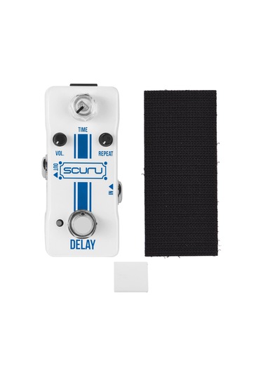 Geeksen Gitar Gecikme Efekti Pedalı Zaman/ses/tekrar Kapsamlı Kontroller Dc 9v 6.35mm Giriş/çıkış Arayüzü Ge Beyaz