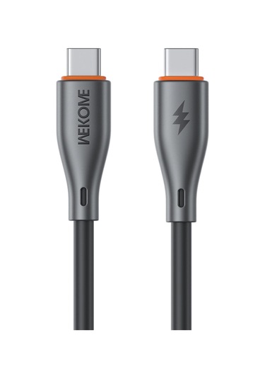 Wk Wdc-68 Kinkong Flash Serisi 1m 65w Pvc Hızlı Şarj Veri Kablosu, Arayüz: Tip-c'den Tip-c'ye Siyah