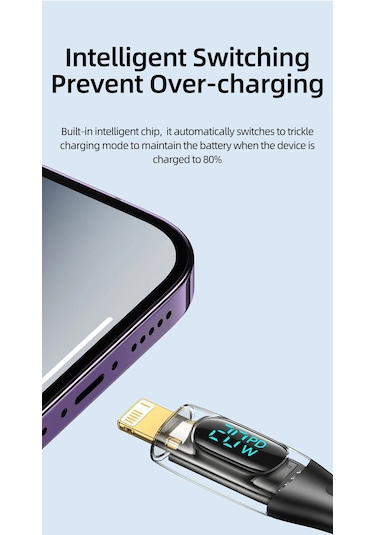 Usams Sj589 20 W Typec To Lightning Dijital Ekran Örgü 2 M