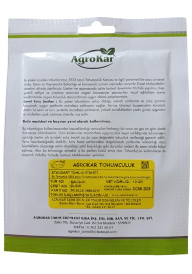 Şalgam Tohumu 10 Gr 1 Paket