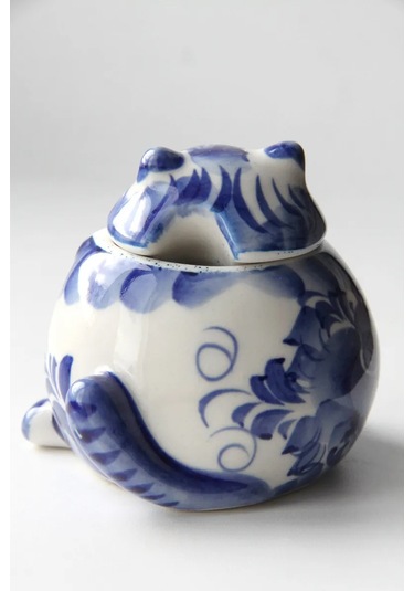 Terehoff Gjel Porselen Tuzluk Kedi 321436561 Mavi