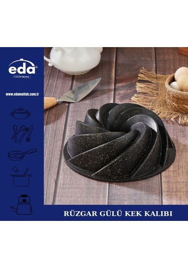 Doremcy Eda 4'lü Kek Kalıbı Seti Siyah Siyah