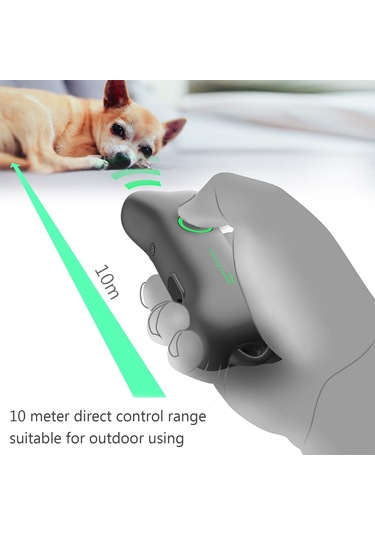 D9 Anti Havlama Cihazı Köpek Havlama Kontrolü Davranış Eğitimi Su Geçirmez Şarj Edilebilir Araç Küçü-gri