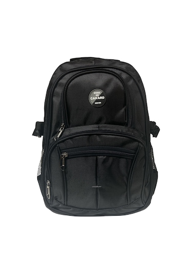 Su Geçirmez Kalın Ortopedik Çok Bölmeli Laptop Okul Gezi Seyahat Kamp Sırt Çantası Büyük 30x47cm Siyah