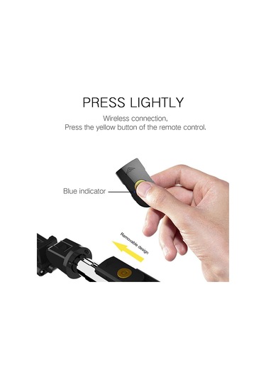 Kangvka K07 Telefon Tripodu Ve Selfie Çubuğu, Kablosuz Kumanda, 270 Döner Tutucu, 19.5cm-70cm Uzunluk Ayarı, Beyaz