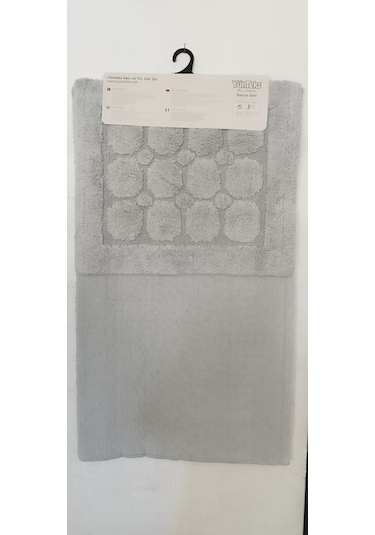 Pamuk Tufting 2'li Klozet Takım,banyo Seti,paspas Seti, Petek G