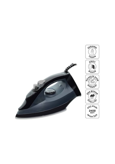 Arzum Felix FL663 2400 W Liena Seramik Tabanlı Ütü Siyah