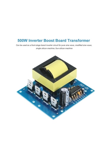 Novahub Kkmoon 500w Dc 12v-ac 220v/380v İnvertör Kartı, Yüksek Frekanslı Dikdörtgen Dalga Dönüştürücü