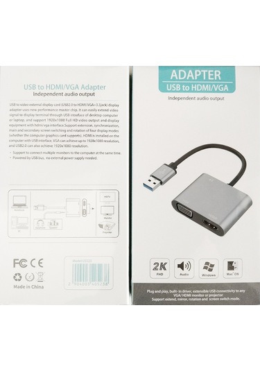 Sones Usb-c / Type-c 3.0 - Hdmı / Vga Dönüştürücü
