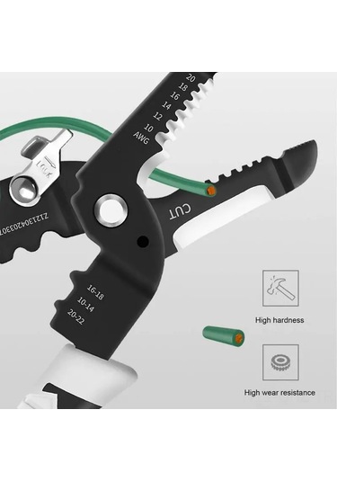 Aubyhe 9'lu/16'lı Çok Amaçlı Kablo Soyma Pensesi - Evrensel Ve Dayanıklı El Aleti