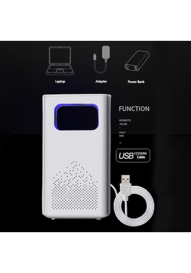 Qingmipy "usb Güçlü Uv Led Sivrisinek Öldürücü Lamba - 100m² Etkili, Sessiz Ve Güvenli"