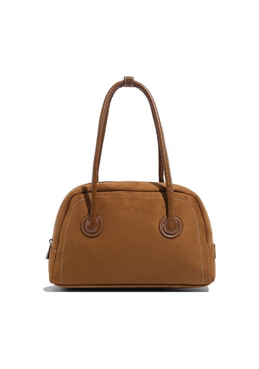 Charhp&kejnt Retro Bowling Çantası Sonbahar Ve Kış Süet El Tipi Boston Çantası Her Türlü Maça Uygun Seyahat Çantası Diğer Çok Renkli