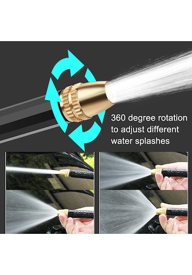 Tongxida Yüksek Basınçlı Araba Yıkama Teleskopik Sulama, H2+3 Bağlantı+15m Boru