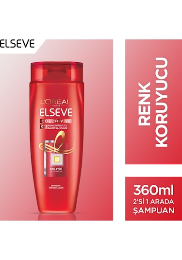 Loreal Paris Elseve Colorvive Renk Koruyucu 2'si 1 Bakım Şampuanı 360 ML