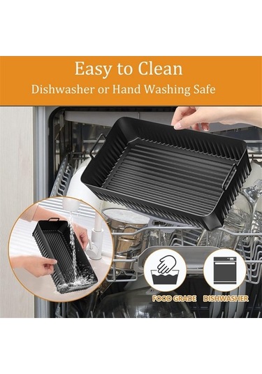 Ulzyvf Yeniden Siyah Silikon Silikon Ninja Kullanılabilir Kaplamaları İçin Hava Fritözü Af500 10.4l Ss Siyah