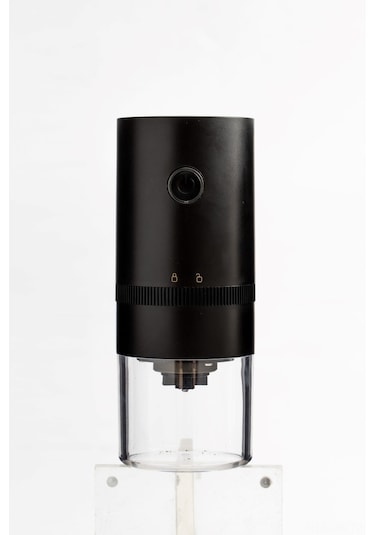 Vkemall Usb Şarjlı Elektrikli Kahve Değirmeni - Abs Ve Paslanmaz Çelik - Ev Ofis Dışarıda Kullanım - Siyah Siyah