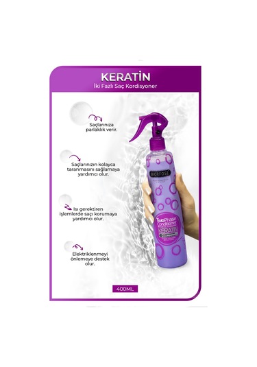 Morfose Keratin İçeren Çift Fazlı Sprey Fön Suyu 400 ML