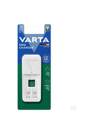 Varta Mini AA AAA Pil Uyumlu 2'li Pil Şarj Cihazı Beyaz