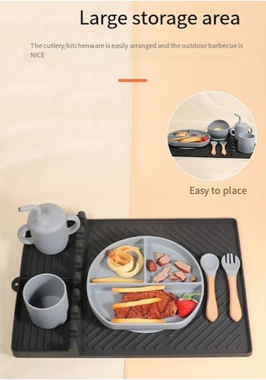 Gri Fırın Aletleri, Silikon Koruyucu Pedler Gri