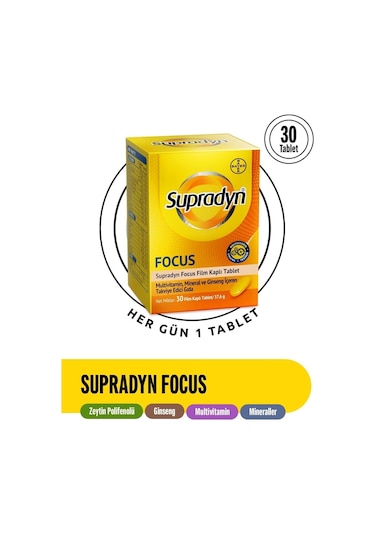 Supradyn Focus Takviye Edici Gıda 30 Tablet