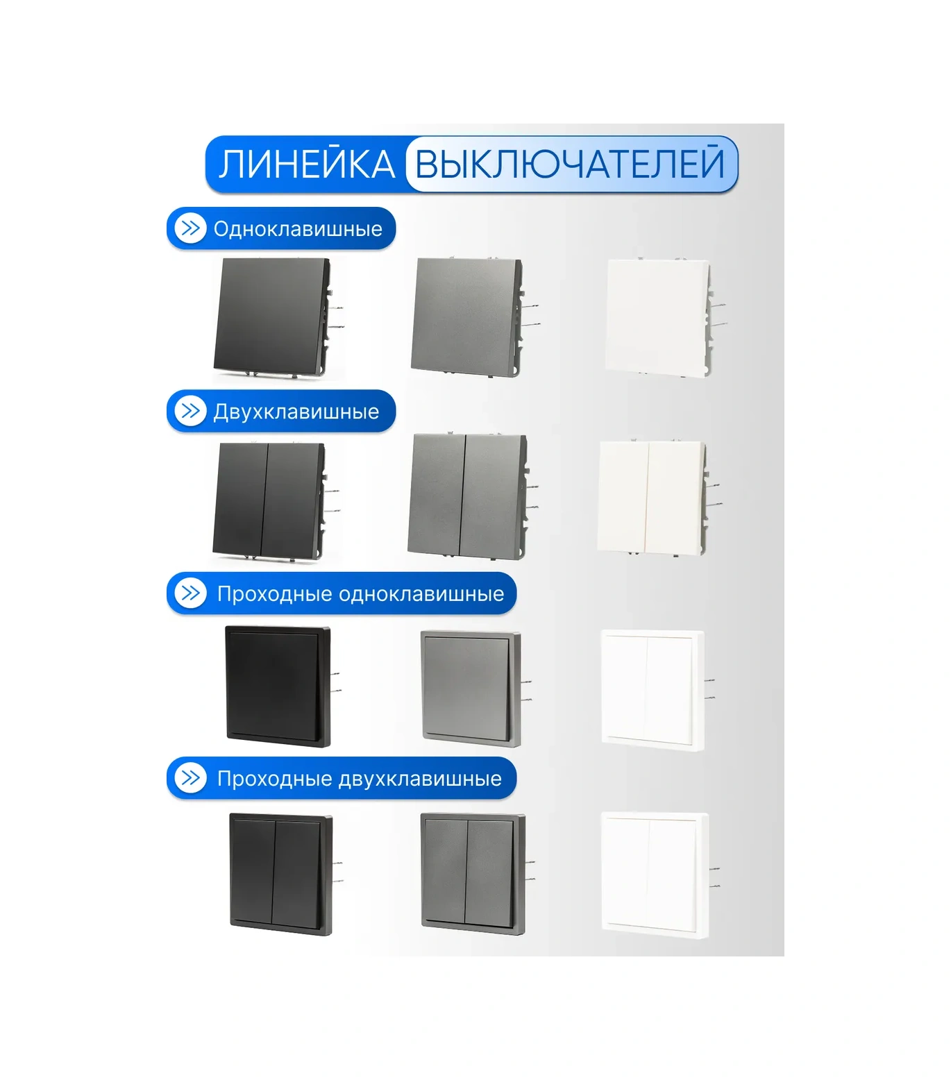 Laıtys Beyaz Çift Anahtarlı Çiftlü Geçişli Anahtar 224140274