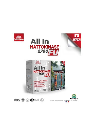 Camrusepa All In Nattokinaz 2700 Fu 60 Kapsül