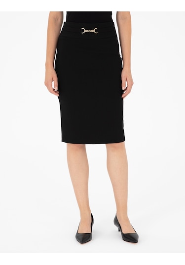 Pierre Cardin Kadın Siyah Etek Dokuma 50297135-vr046 Siyah