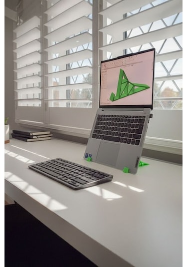 Ergonomik Laptop Standı Yeşil