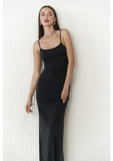 Ferry Siyah Basic Elbise Siyah