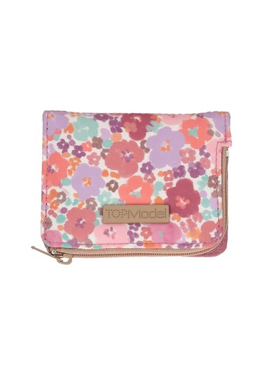 Top Model Cüzdan Çiçek Desenli