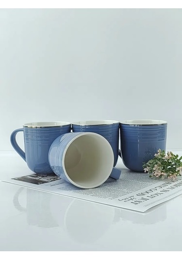 Fıoretta Çay Kupası Seti 4 Parça 400 Ml 320980046 Açık Mavi