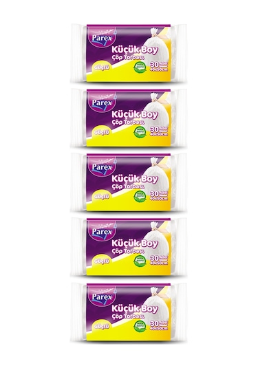 Güçlü Çöp Torbası Küçük Boy 30'lu 40 X 50 Cm 5 Paket