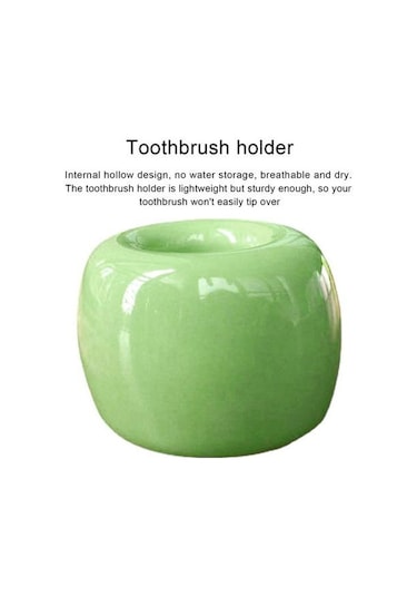 Kırmızı Diş Fırçası Tutucu Mini Seramik Diş Fırçası Standı Ev Banyo İçin Içi Boş Tasarım Çok Amaçlı Kalem Tutucu Kırmızı