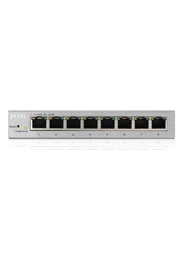 Zyxel GS1200-8 8 Port Gigabit Web Yönetilebilir Switch