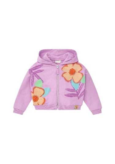 Kız Çocuk Kapüşonlu Sweatshirt 11367798 LİLA