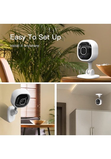 Jeemson A3 Ev Güvenlik Kamerası: 1080p Hd, Wifi Uzaktan Erişim, Gece Görüşü, Akıllı Konuşma Ve Alarm Fonksiyonu