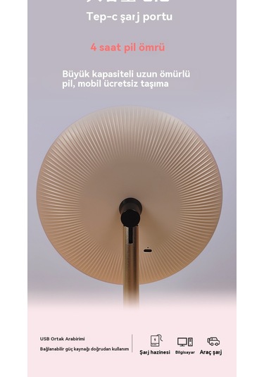 Aurora Masaüstü Lamba Akıllımak Yaj Aynası Pembe