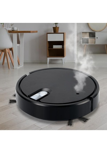 Suntek Profesyonel Otomatik Elektrikli Süpürge Robotu Siyah