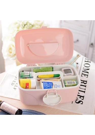 Çok Katmanlı İlk Yardım Kiti Depolama Organizatör Tıp Kutusu Plastik Kutu Kozmetik Saklama Kutusu Öğrenci Yurdu Ev Saklama Kutusu Saklama Kutuları Ve Amp Bidon