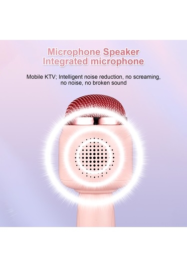 Tenfowee Kablosuz Bluetooth Mikrofon - Taşınabilir El Mikrofonu, 1200mah Pil, Gürültü Azaltma, Parti Ve Ktv İçin