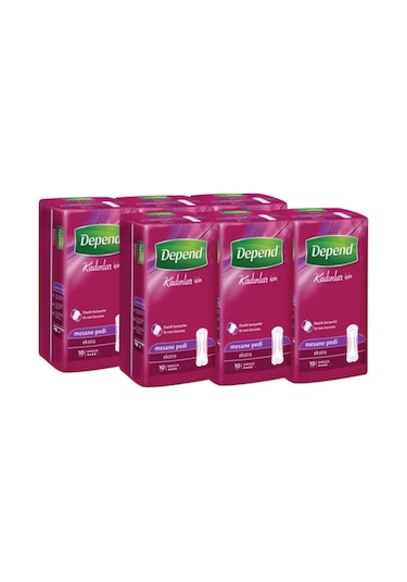 Depend Kadın Mesane Pedi Ekstra 10'lu x 6