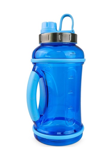70 Oz Spor Su Şişesi, Bükülme Kapağı, Mavi Şişe Sızıntılı Su Sürahileri Mavi